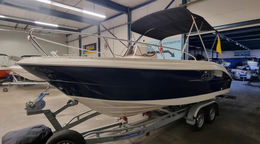Eolo 590 Open Met Yamaha F150 en trailer (Bomvol!)