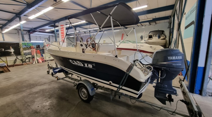 CAD 18 Open met Yamaha F60EFI en trailer